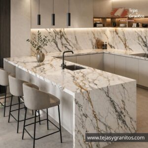 Piedra Sinterizada Luxury White