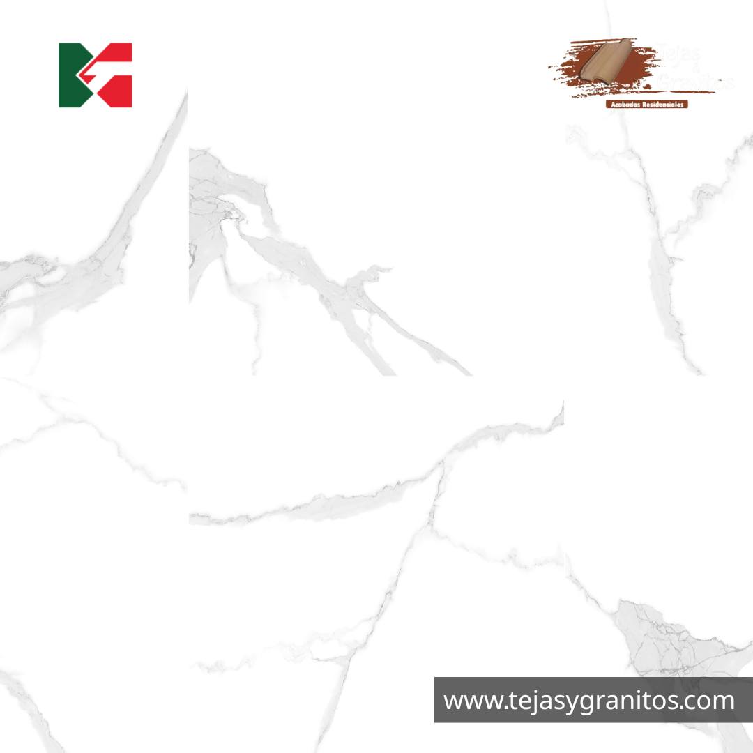 Porcelanato Calacatta Bianco tejas y granitos