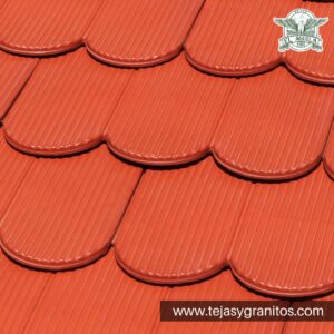 Tejafrancesa rayada Semiesmalte tejas