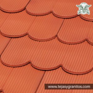 Tejafrancesa rayada Terracota tejas
