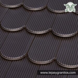 Tejafrancesa rayada negra tejas