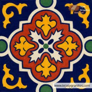 Talavera Dolores Fondo Azul