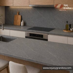 Piedra Sinterizada Armani Gris
