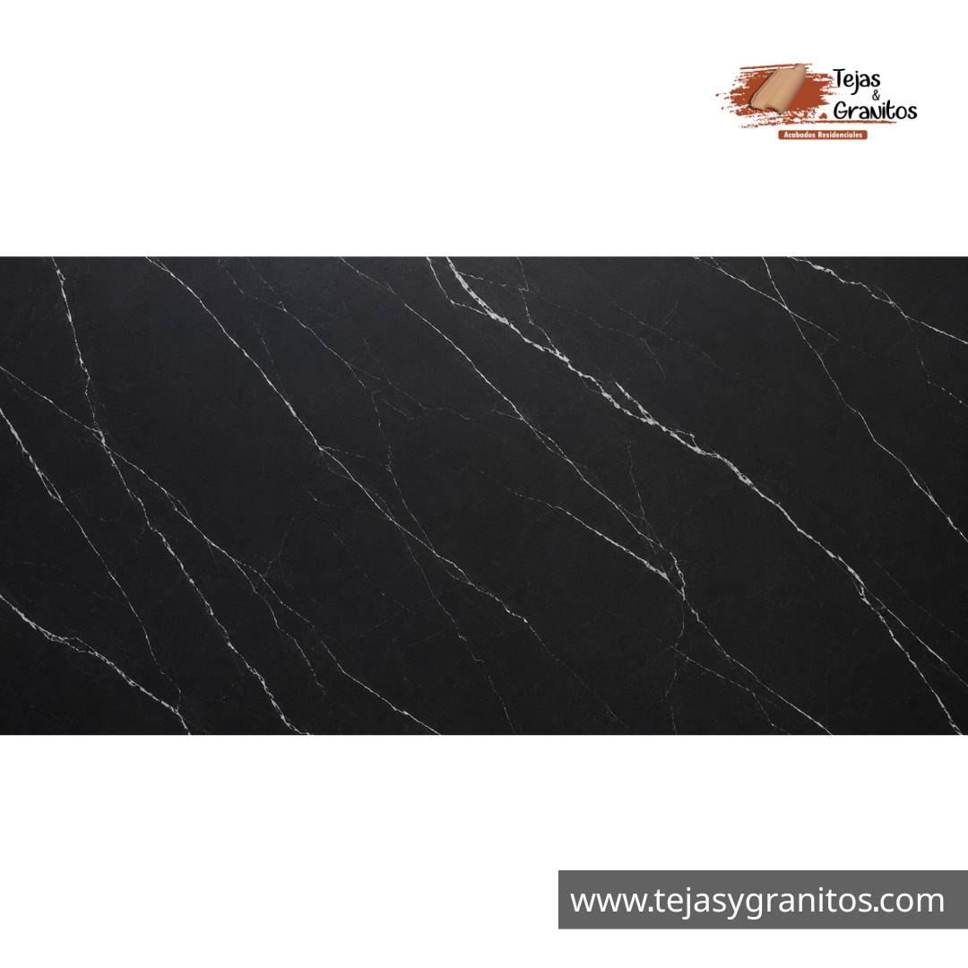 Piedra Sinterizada Negro Marquina - Imagen 2
