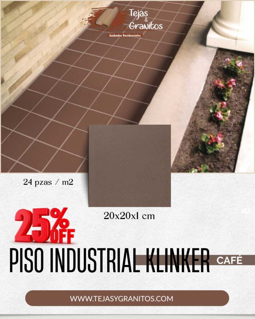 piso industiral klinker descuento