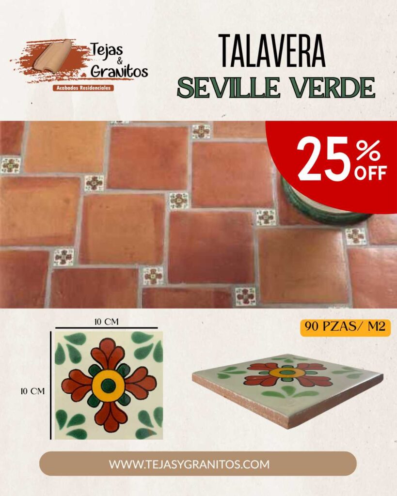 talavera seville verde descuento