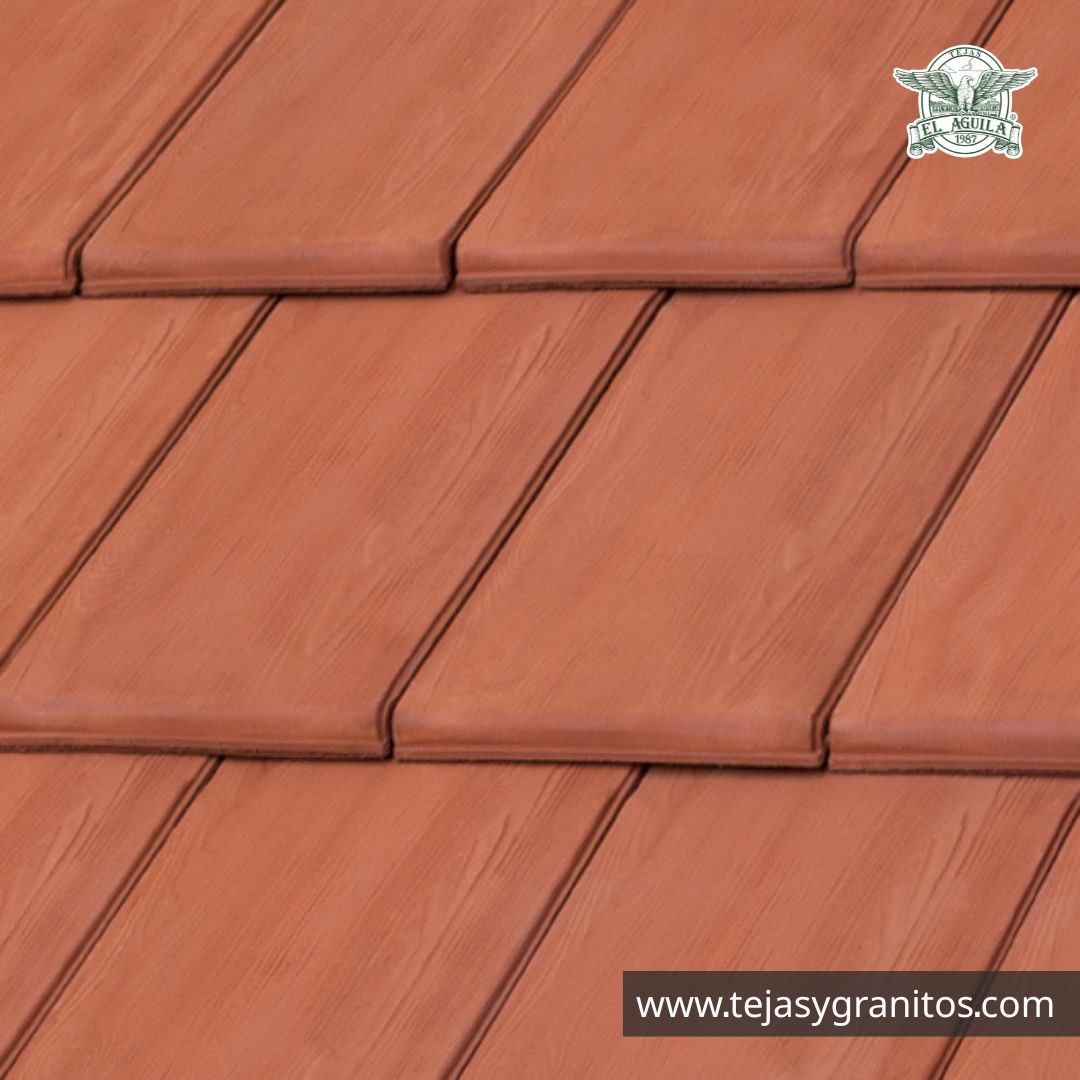 Teja Plana Madera Terracota