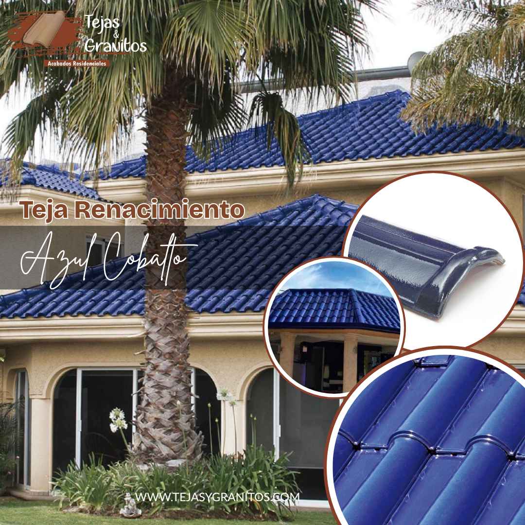 Teja Renacimiento Azul Cobalto Galería
